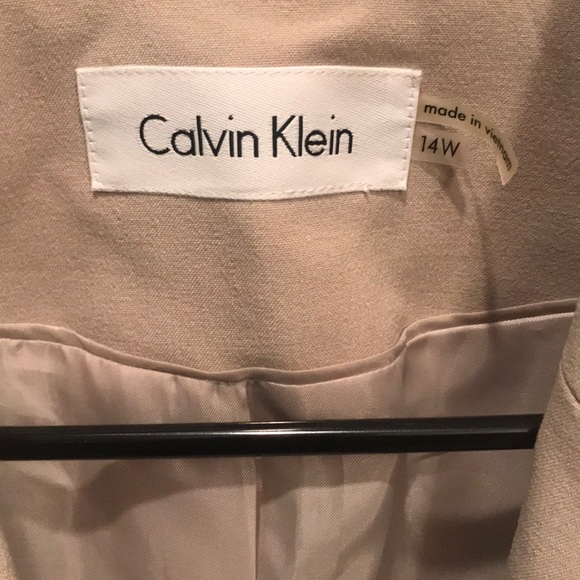 Calvin Klein color block blazer SZ 14W - Picture 2 of 4